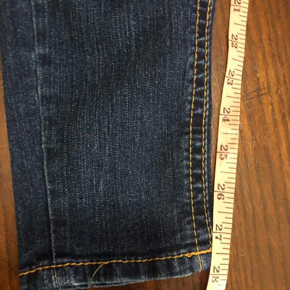 Seven “Legging” jeans Low Rise Dark Wash with Distressing Stretch - Picture 8 of 8